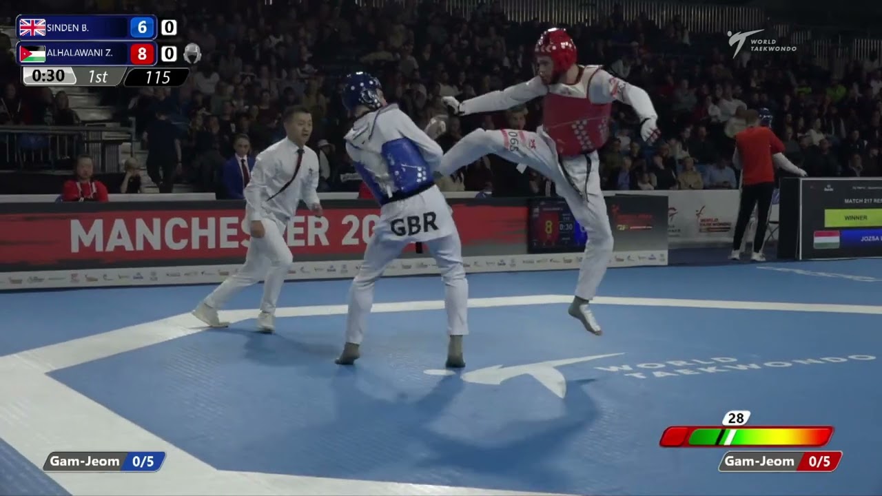 115 Quarterfinals MEN M  68KG GBR SINDEN B  JOR ALHALAWANI Z