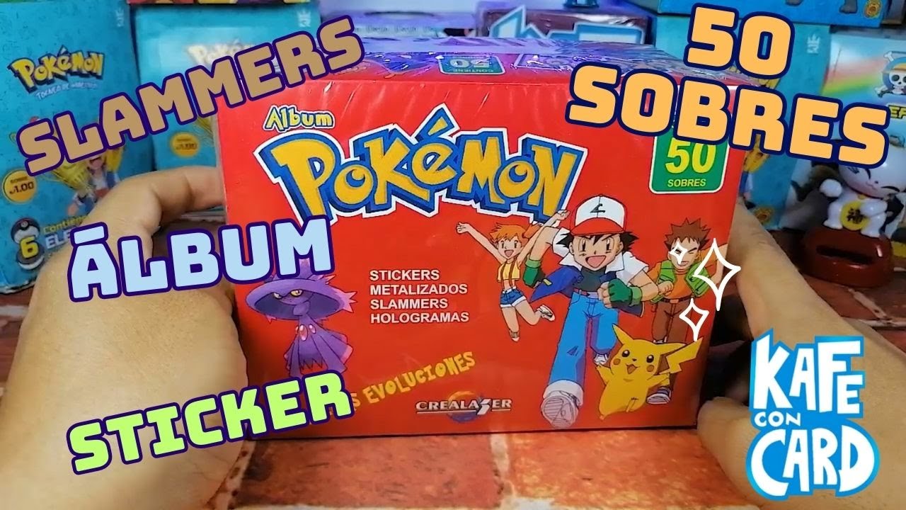 Pokémon Slammer Apertura - Editorial Crealaser no oficial - álbum sticker