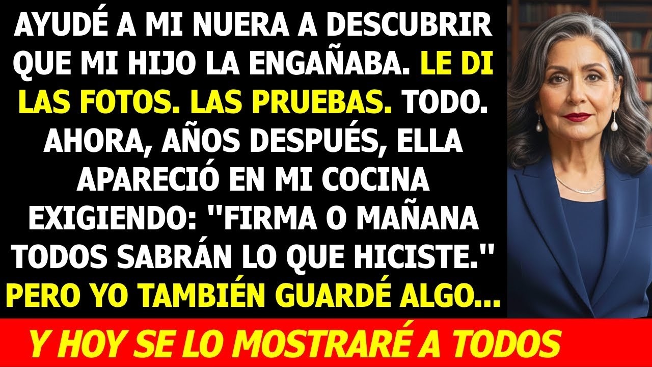 La Ayudé a Atrapar a Mi Hijo Engañando    Hoy Llegó   Firma o Todos Sabrán     Lo Que Ella Ignora