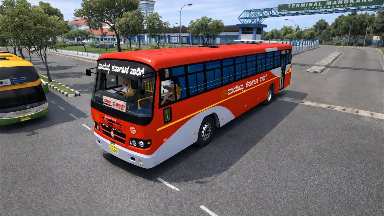 NWKRTC BUS DRIVING SIMULATOR GAME PLAY #gaming #bussid #truck #nwkrtc #bus #simulator #automobile 