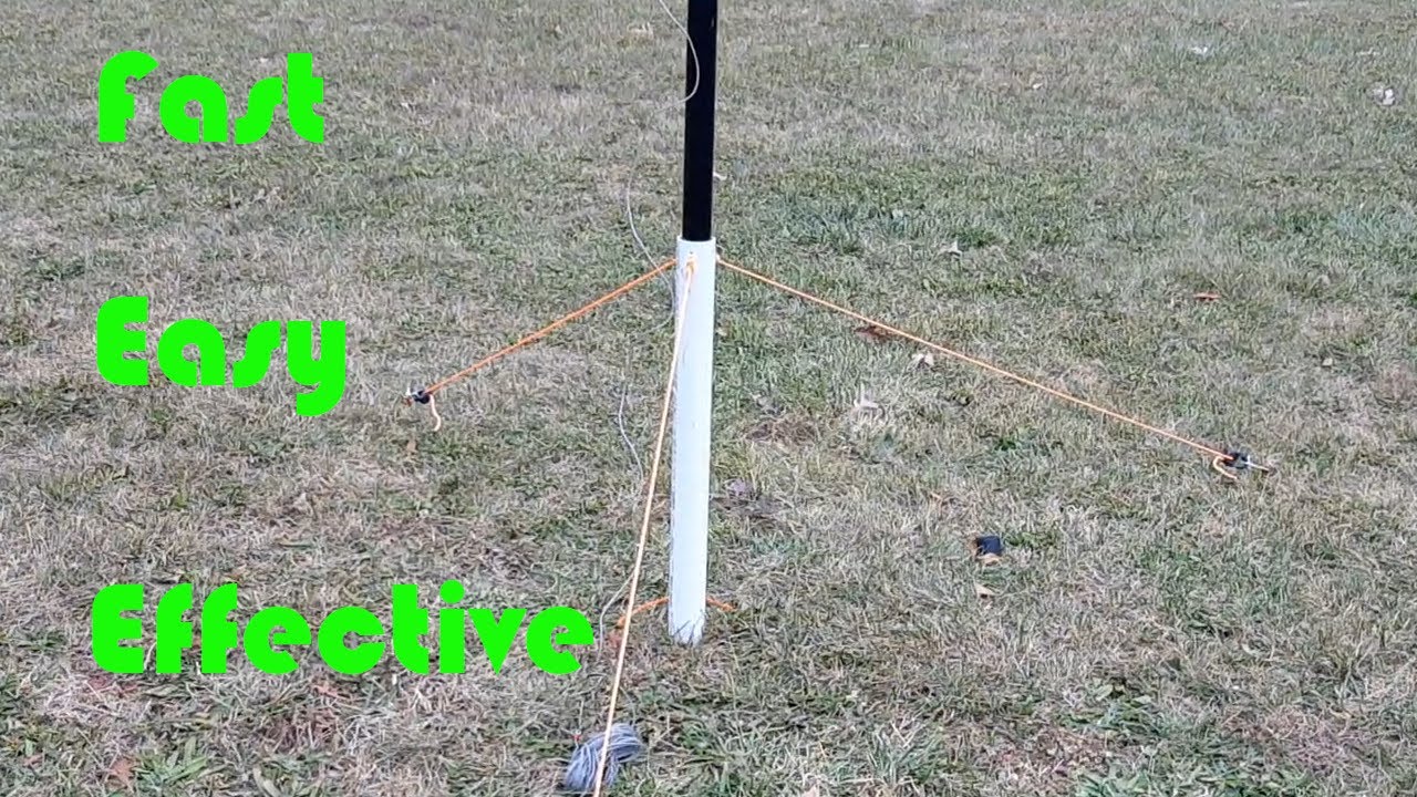 How to set up any fiberglass telescoping mast fast and easy