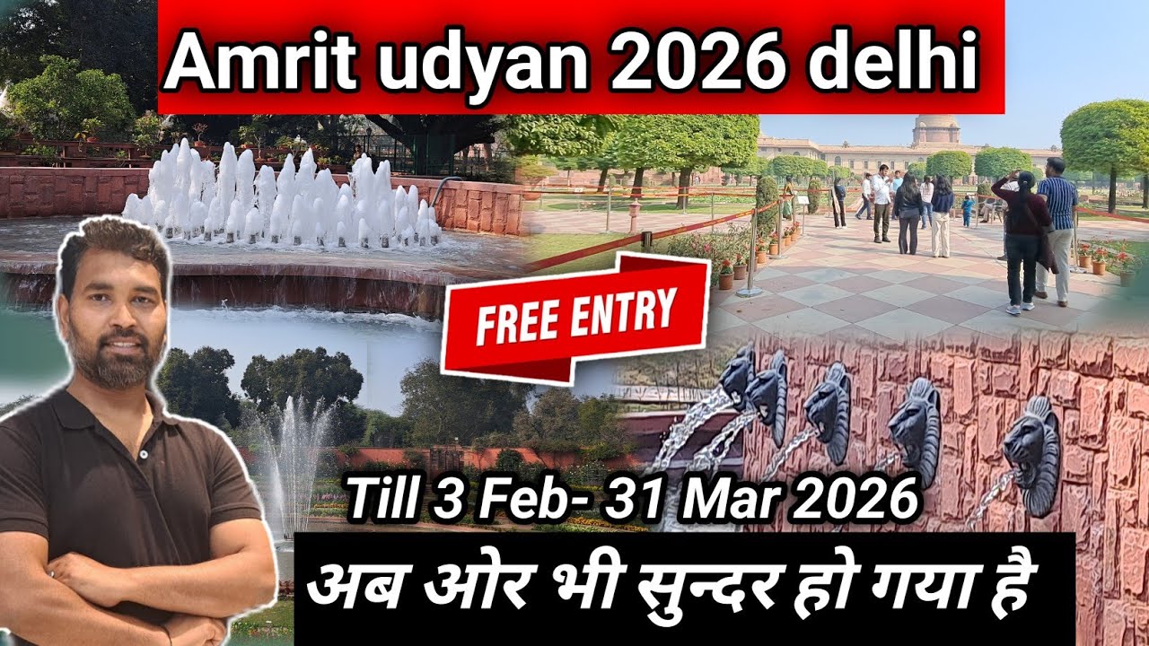 Amrit udyan 2026 || Amrit udyan full tour ticket price , timing + info || Beautiful garden in delhi 