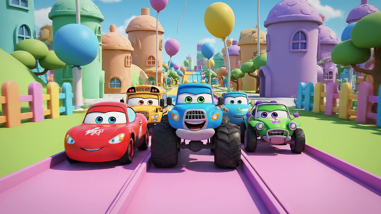 Cuatro Pequeños Coches de Juguete ¡Vroom, Vroom! | Canciones de Carreras y Vehículos