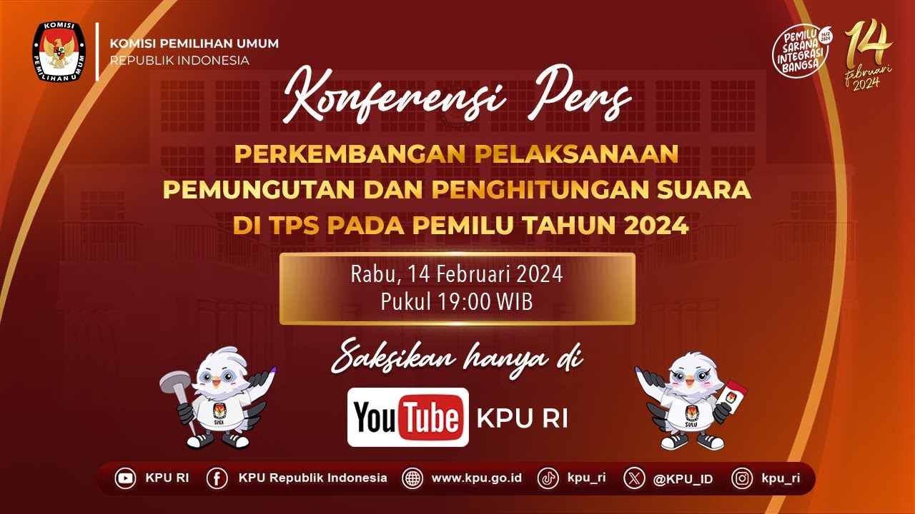 Konpers Perkembangan Pemungutan dan Penghitungan Suara pada Pemilu 2024