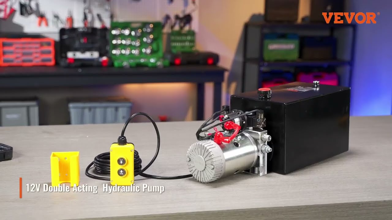 VEVOR Hydraulic Pump: Effortless Lifting for Dump Trailers & Heavy Machinery!