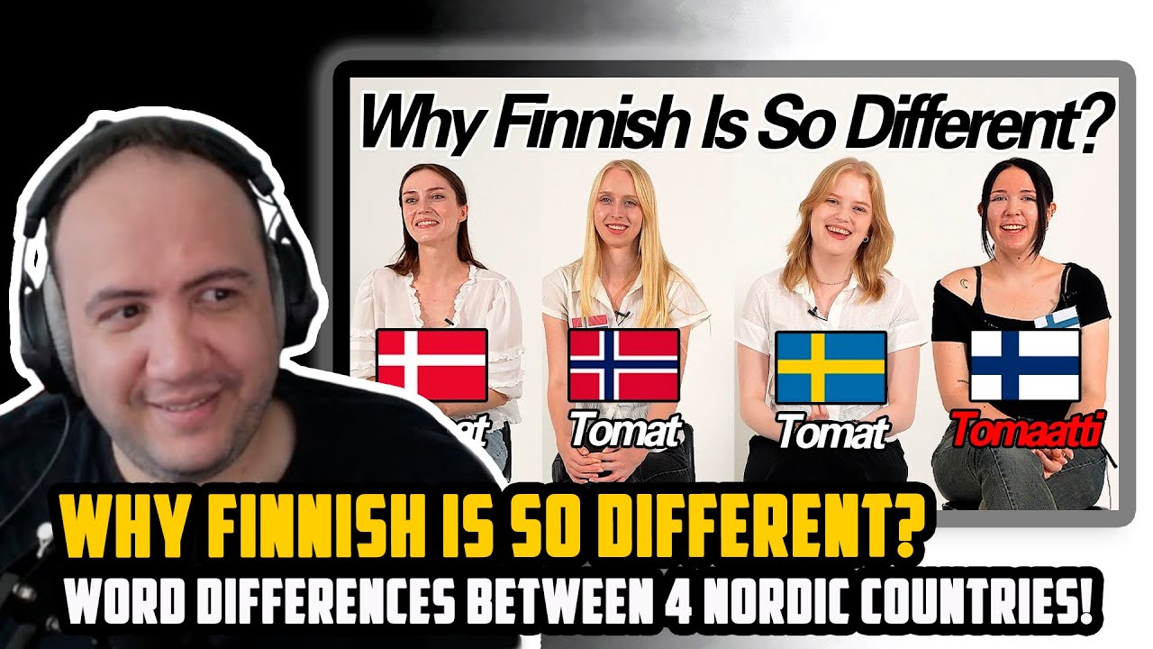 Why Finnish Is So Different? Word differences Between 4 Nordic Countries! 🇳🇴🇫🇮🇸🇪🇩🇰 NORDIC REACTION