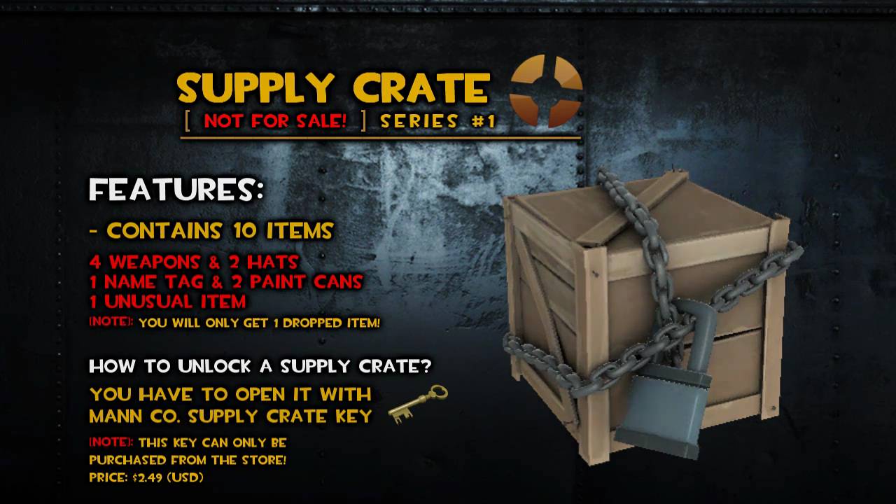 [ TF2 ] Mann Co. Supply Crate - Series #1 (Unboxing & Quick Look)