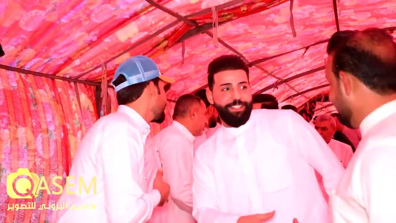 شاهد استقبال الحضور في مناسبة حفل زفاف الأخوين محمد وأحمد كاظم ثاني مشكور البزوني