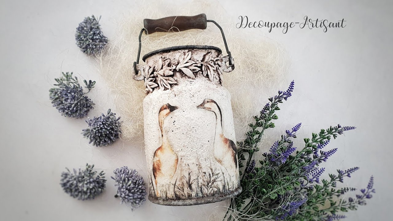 Decoupage # kanka, geese # kanka z gąskami #ITDCollection # DIY tutorial...