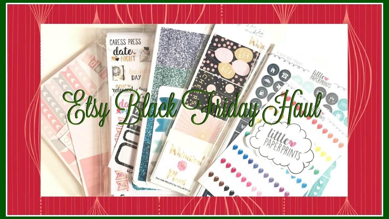Black Friday Etsy Haul