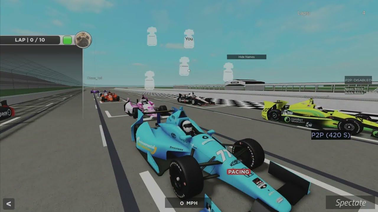 Bubble's Indycar Pocono Raceway - Crash Compilation #1