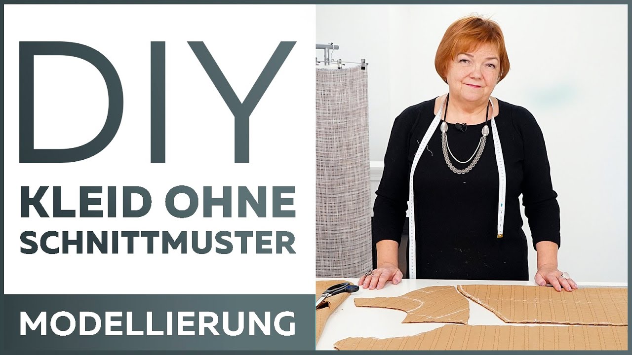 Ein Leinenkleid ohne Schnittmuster mit interessanten Vorderteil selber nähen! Teil 1. Modellierung
