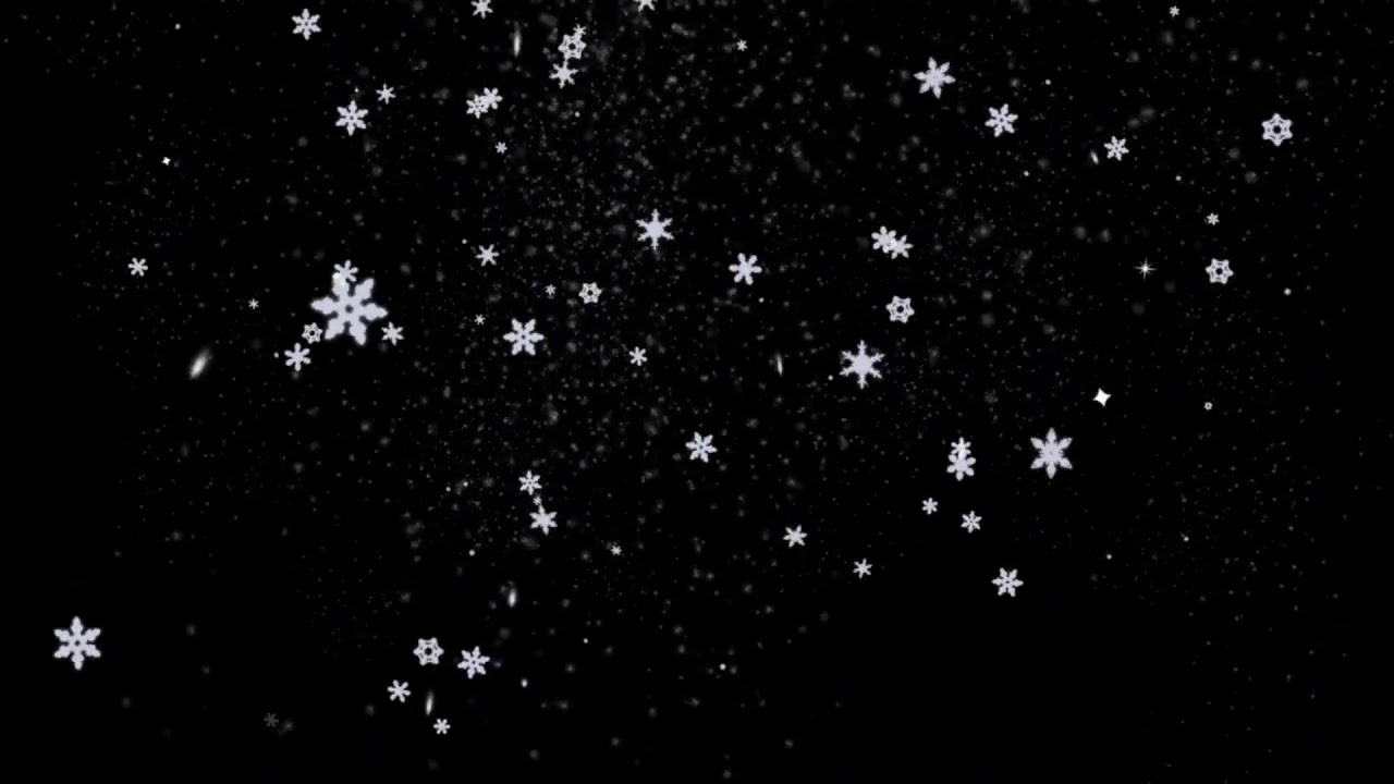 Falling Snowflakes video background-screensaver