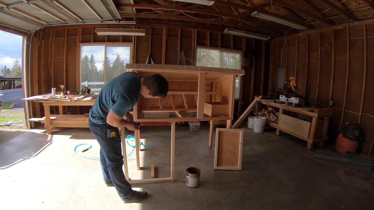 Building a Chicken Coop Start to Finish Time Lapse.