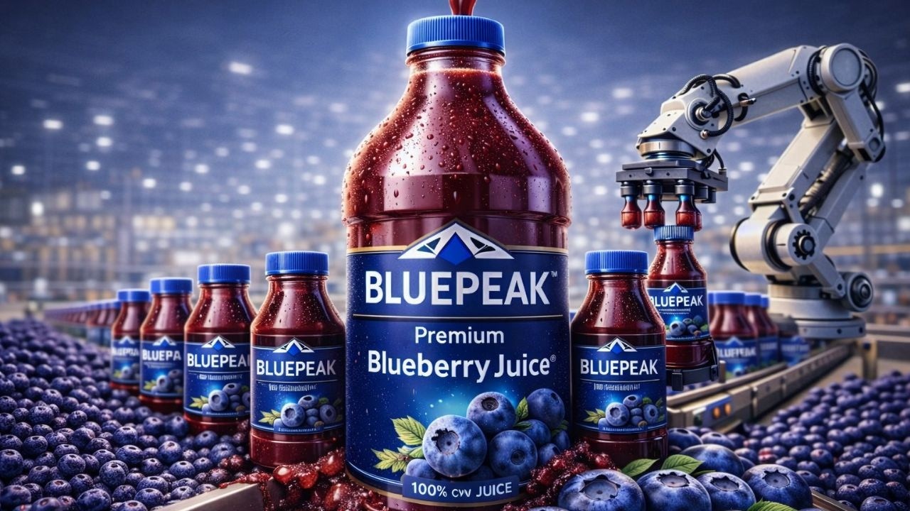 Inside a Mega Food Factory - How Millions of Blueberry Juice Bottles Are Made (Full Process)