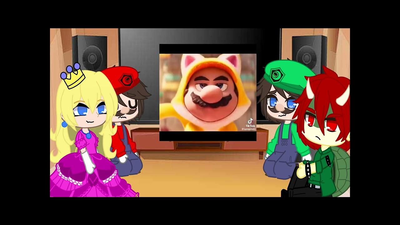 Past Mario movie reacts to the future! //Gacha//