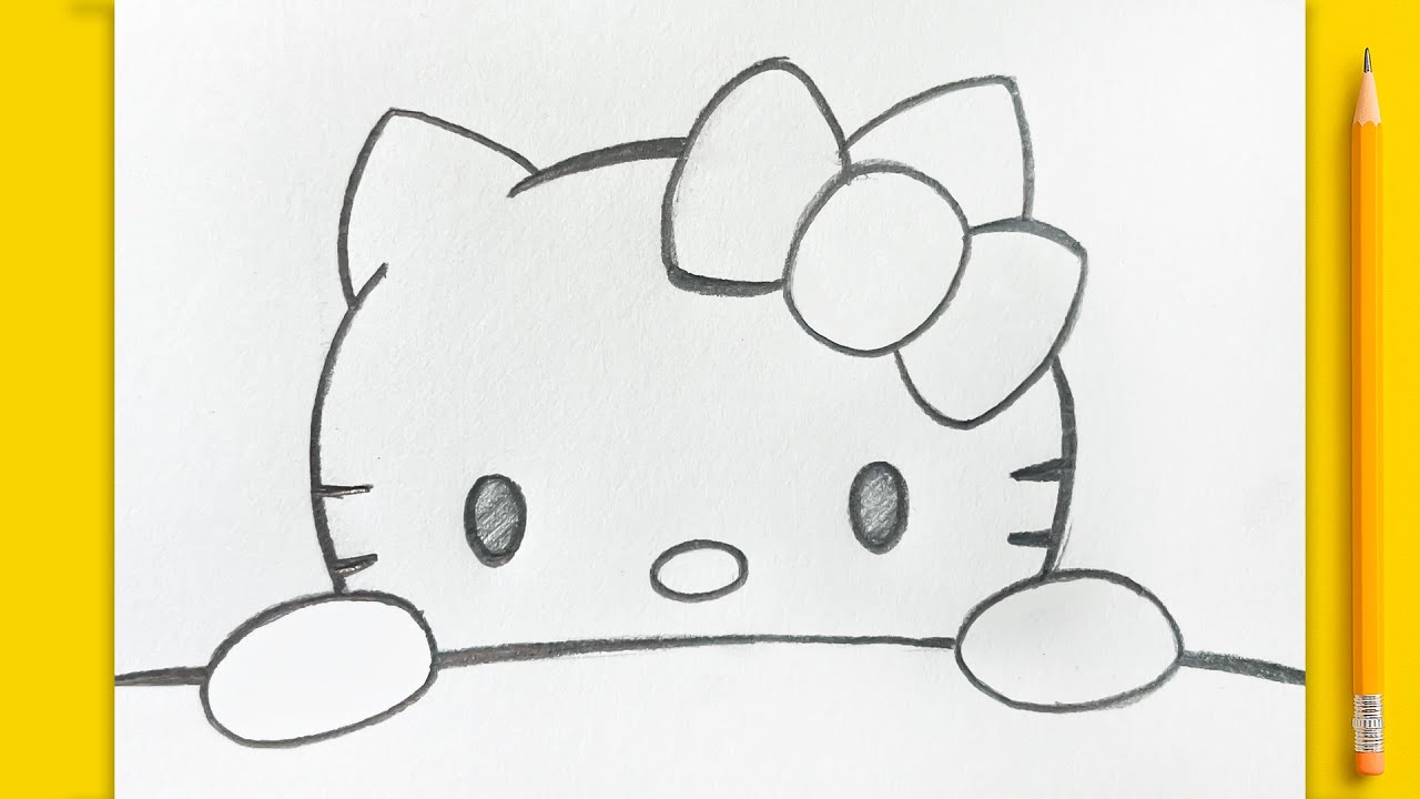 Dibujos f&aacute;ciles &ndash; C&oacute;mo dibujar a Hello Kitty paso a paso ✏️🎀 | Tutorial 2025