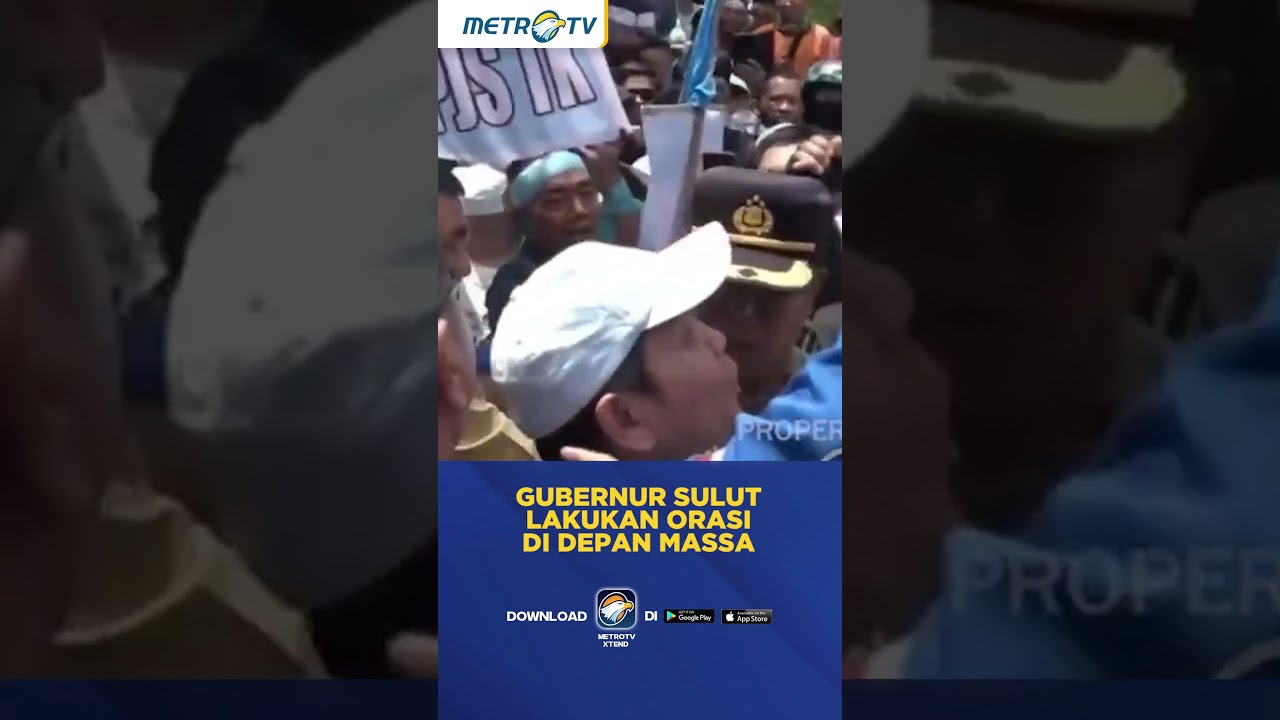 Gubernur Sulut Lakukan Orasi Di Depan Massa #shorts