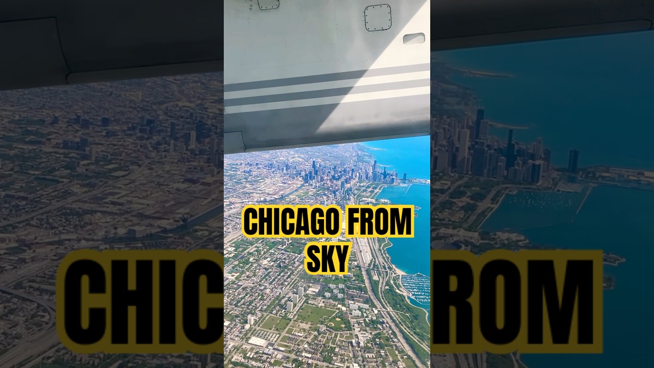 Chicago from sky | Aerial view | Downtown | USA 🇺🇸 #shumailaziz#viralshorts#travel#city#pakistani