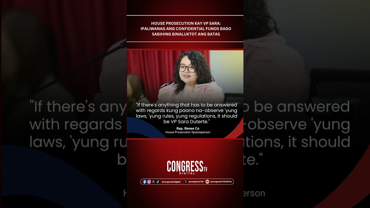 House prosecution kay VP Sara: Ipaliwanag ang confidential funds bago sabihing binaluktot ang batas