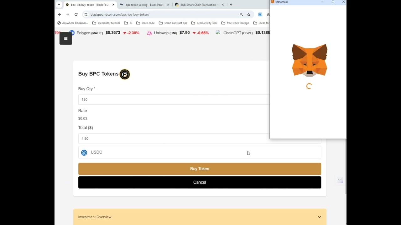 How to Buy Black Pound Coin Pre sale - ICO  #cryptotutorial