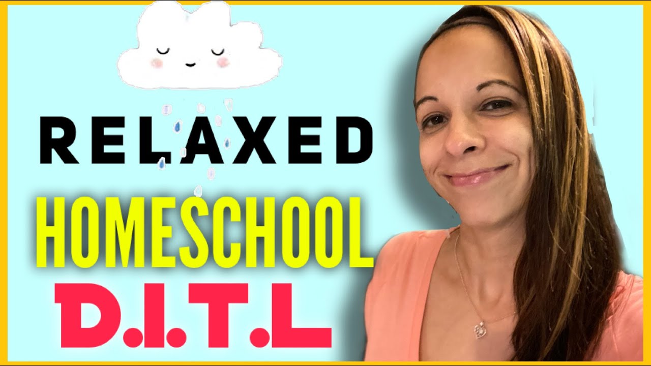 Rainy homeschool day || Relaxed homeschool DITL