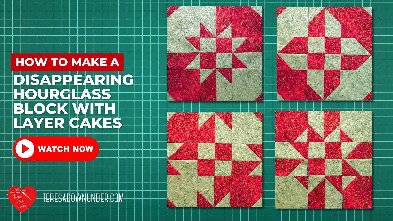 How to make a Disappearing Hourglass with layer cakes
