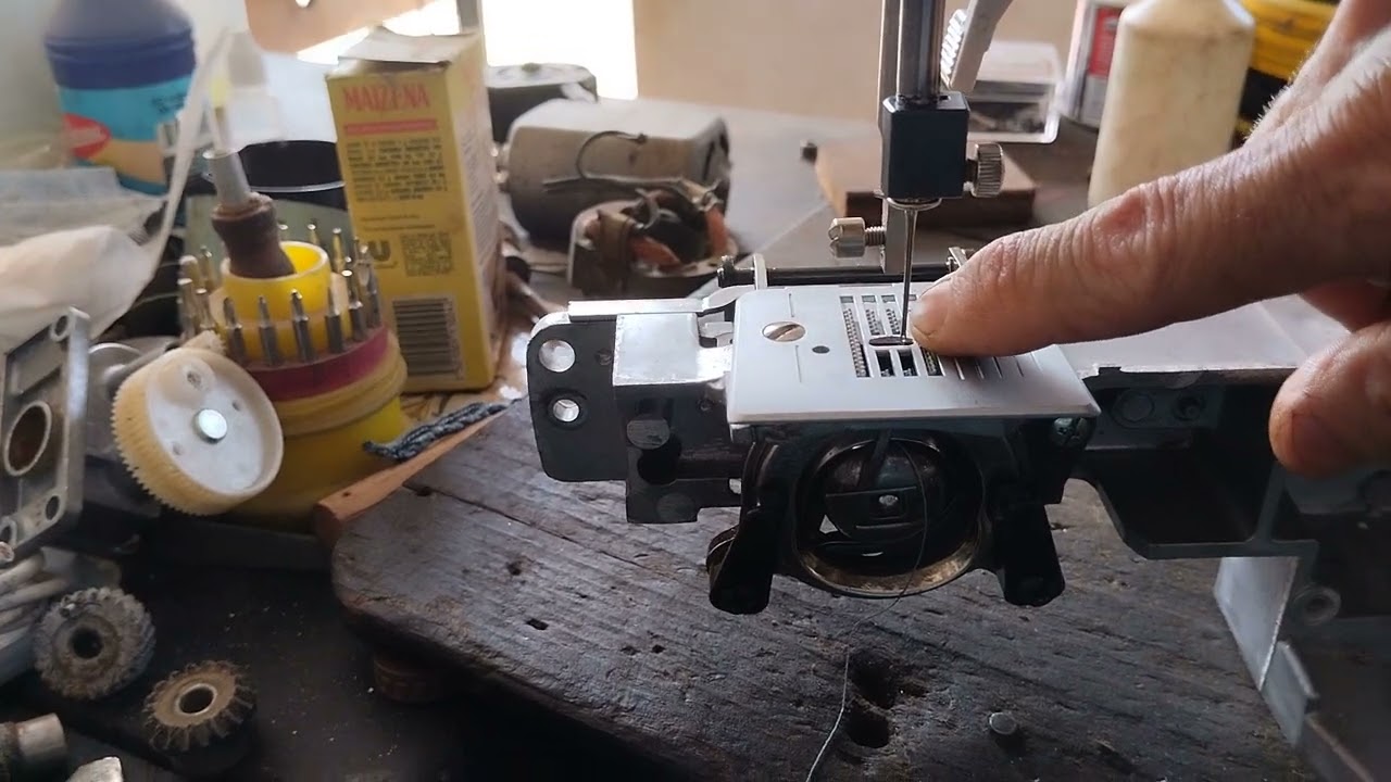 Máquina brother VX-1435. Como ponerla a tiempo, como enebrarla y usarla. parte final.