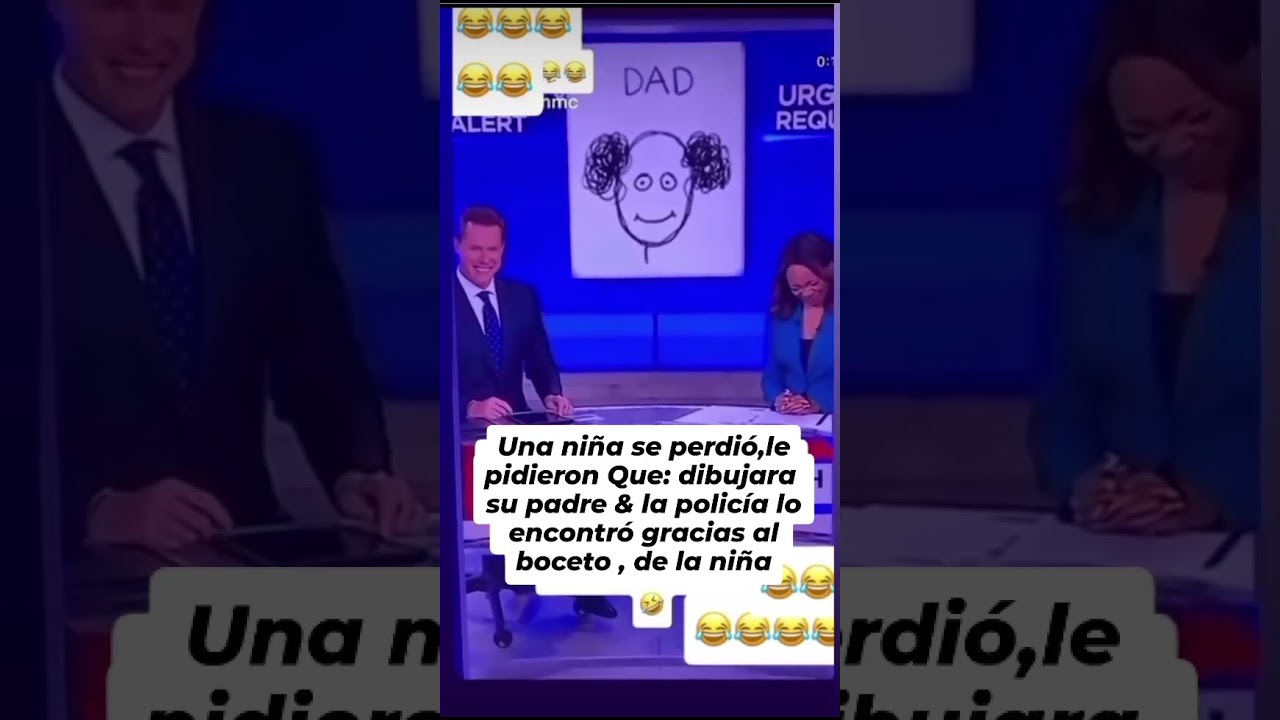 Эта маленькая девочка рисует своего папу, и репортеры не могут перестать смеяться 