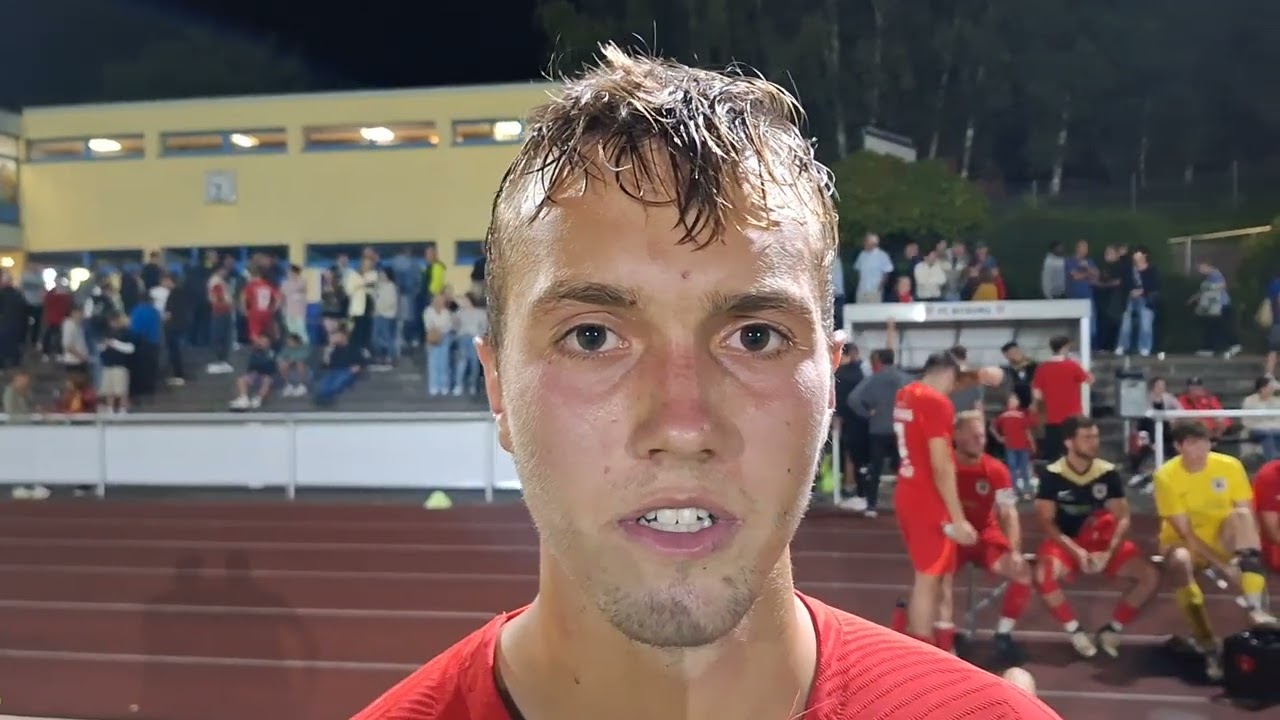 Niclas Gerten, Mittelfeldspieler des FC Bitburg, nach dem 1:1 gegen den FSV Trier-Tarforst