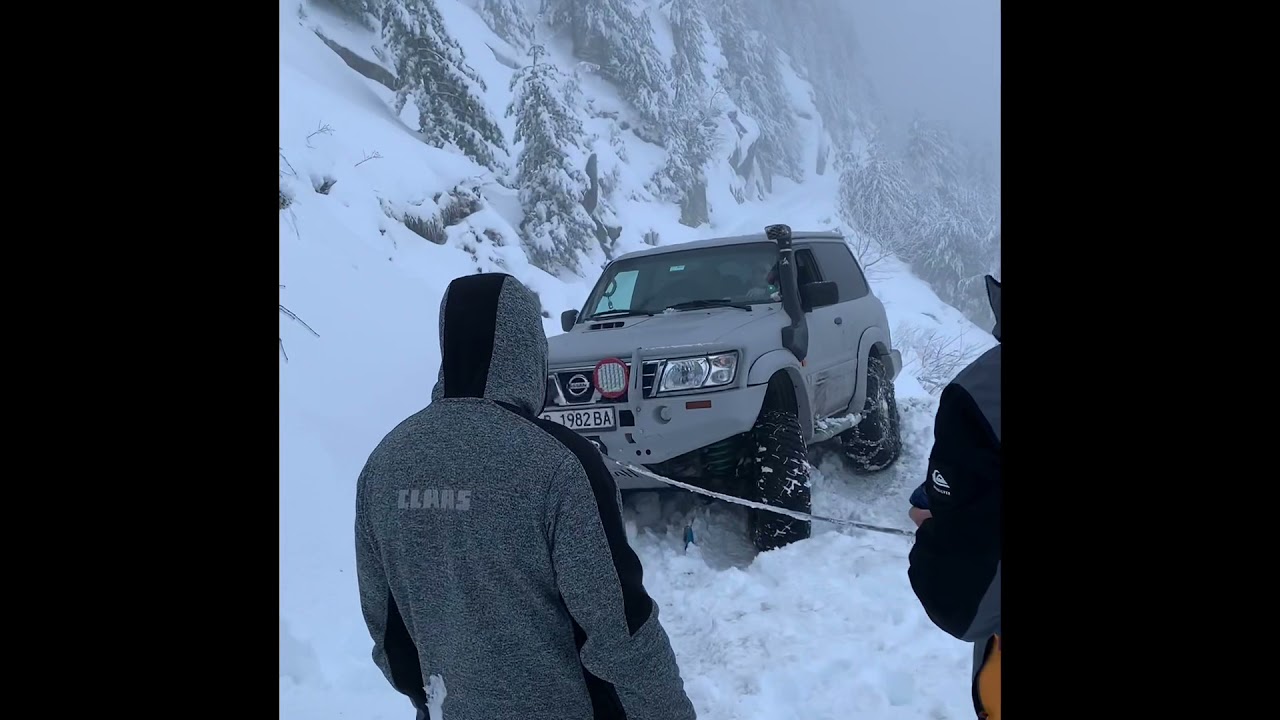 Nissan Patrol, Jeep Wrangler, Opel Frontera Mountain Snow Attack