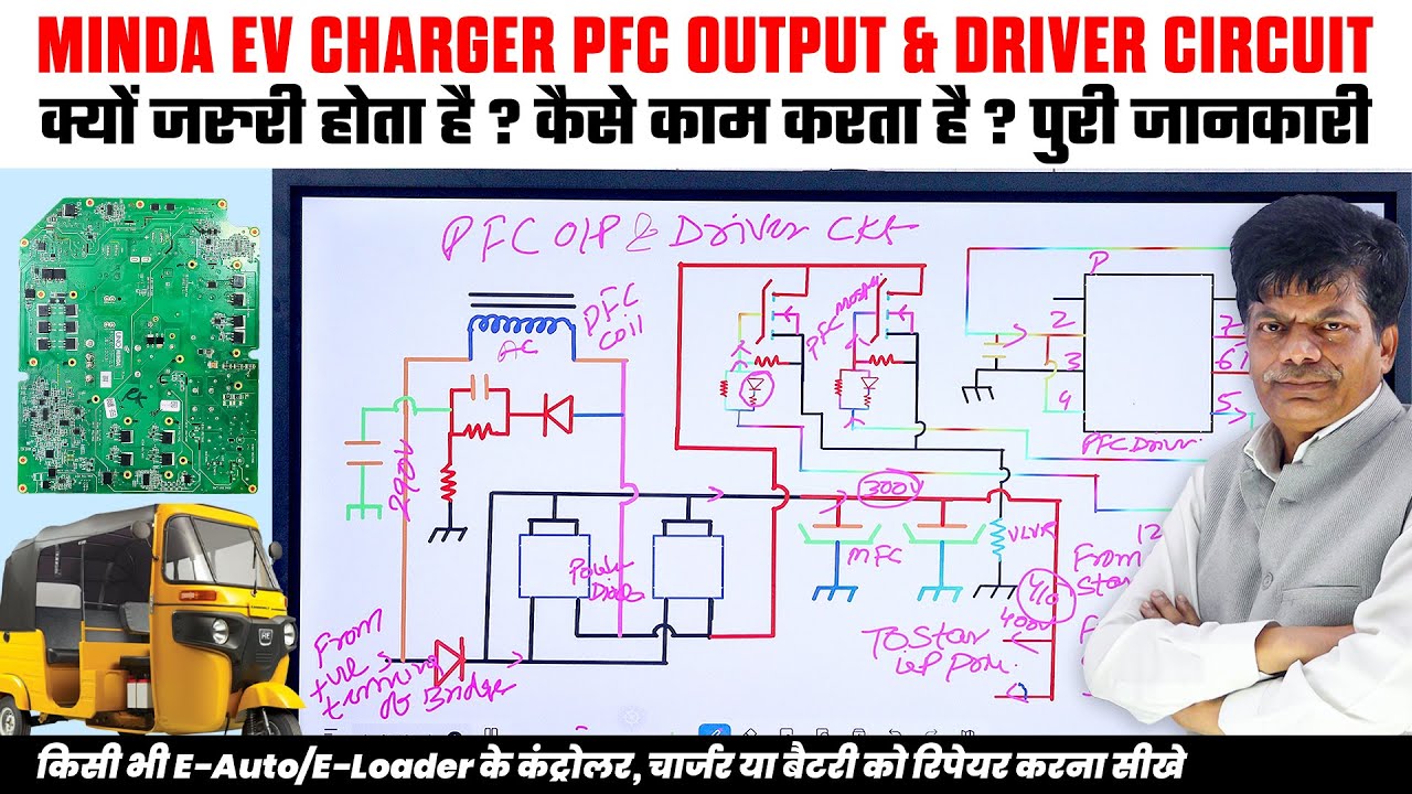 Complete PFC & Driver Circuit Explanation in Minda EV Charger | Advanced EV Charger Repairing Course