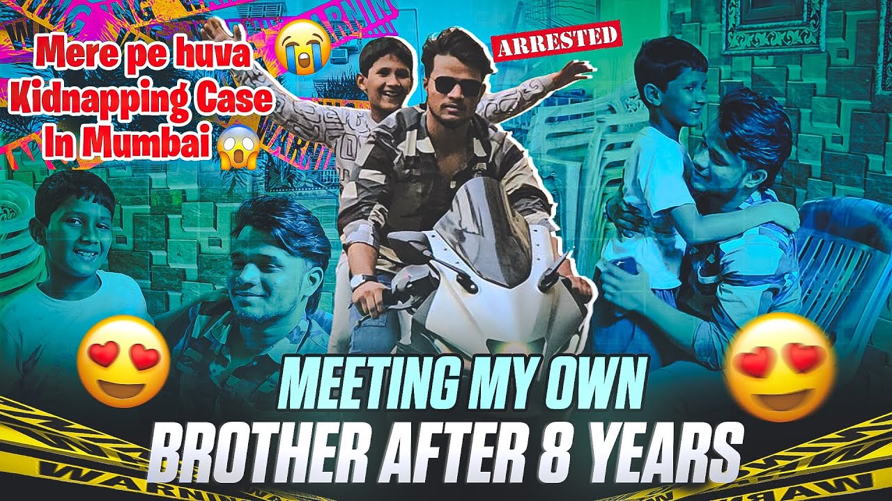 Mere sage Bhai Se Mila 8 saal Baad🥲||kidnapping case kardiye Mumbai me🤐#tousifmirza #mumbaivlog