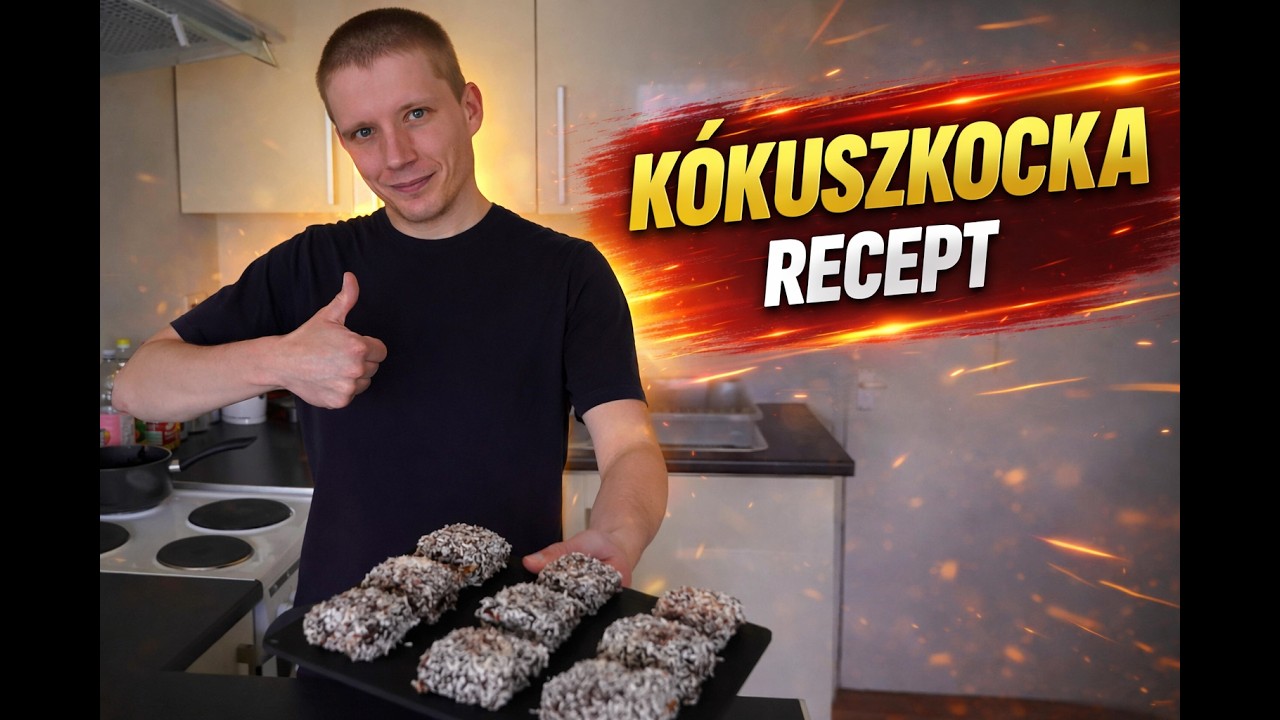 Kókuszkocka recept  I  Mézes tésztás retro kókuszkocka recept