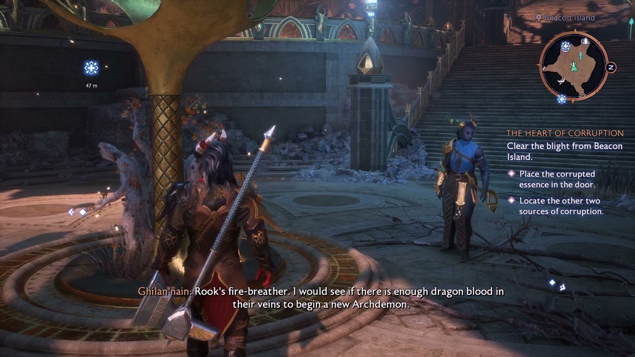 Dragon Age: The Veilguard - Ghilan'Nain Crossroads comment on Taash romance