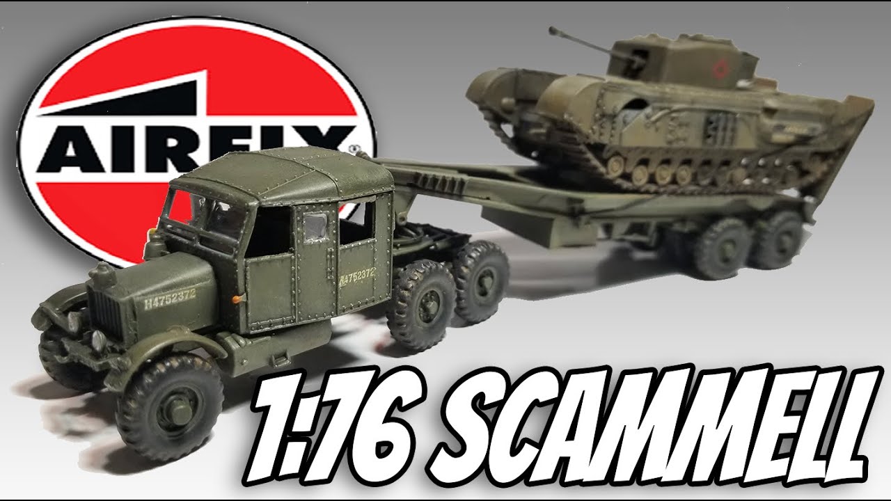 Airfix 1:76 Scammell Tank Transporter Полная сборка и обзор
