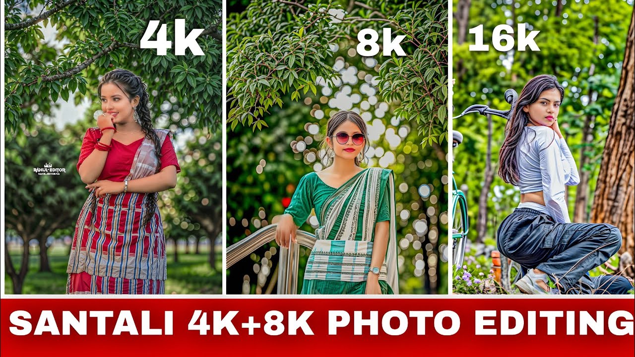 SANTALI GIRL PHOTO EDITING 2025 🔥 | 4K to 16K Quality Editing Tutorial | Viral Instagram Photo Edit