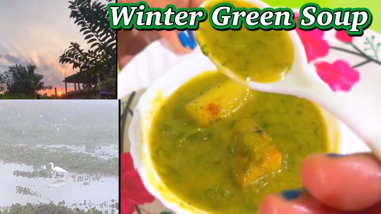 Foggy Winter Morning  🌫️ | Healthy Leaf Soup Recipe | Aesthetic Bengali Vlog”
