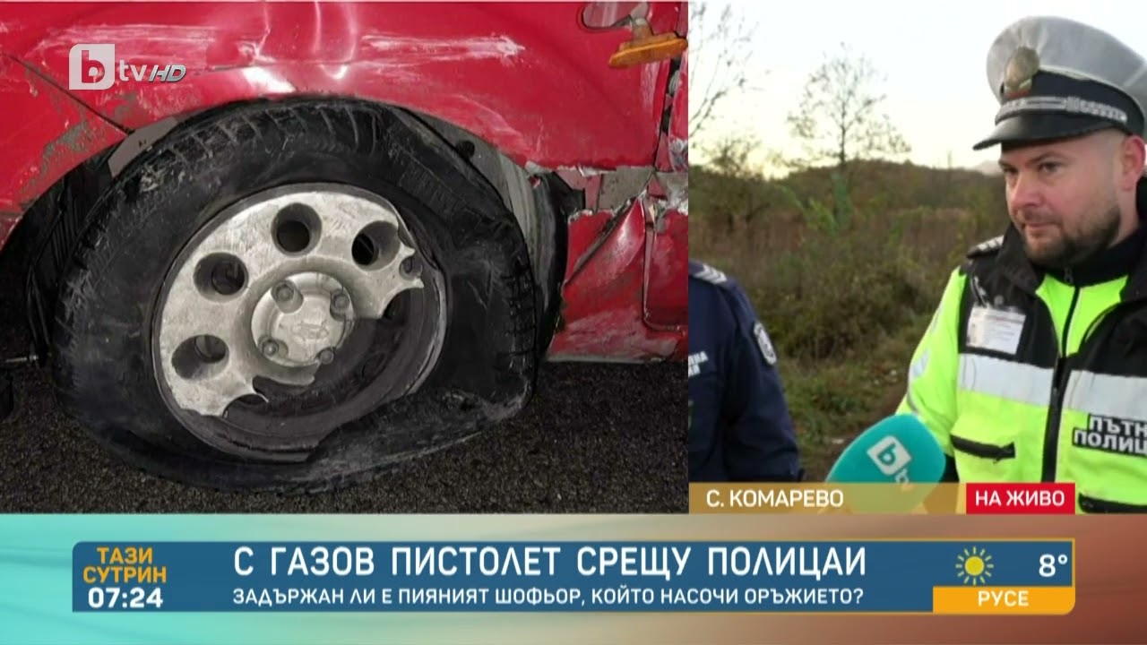 Полицаят, срещу когото пиян водач насочи пистолет: Тестът отчете 1,97 промила алкохол в кръвта