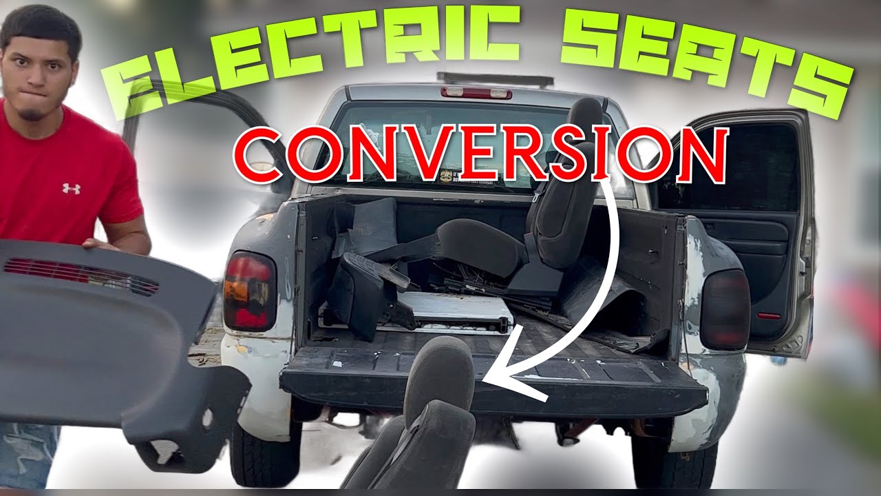 Silverado Stepside ELECTRIC SEAT CONVERSION!!!