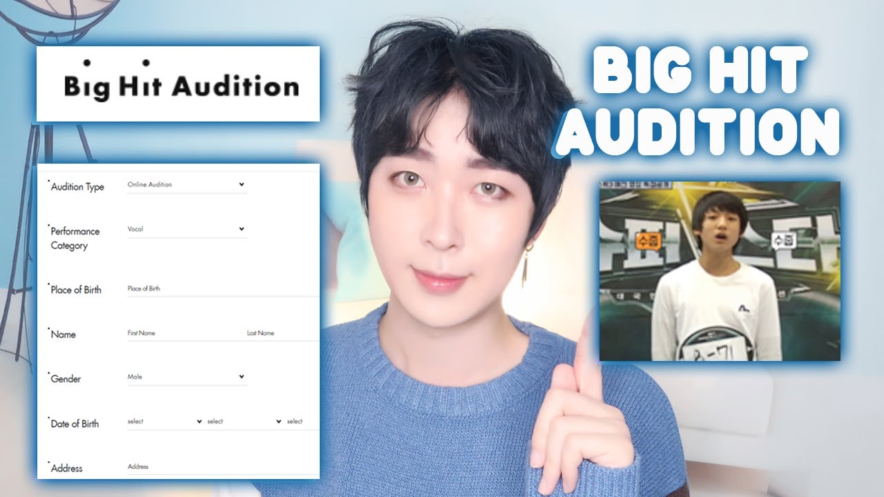 BTS First Audition Video and How to apply for BIGHIT Global Online Audition application properly
