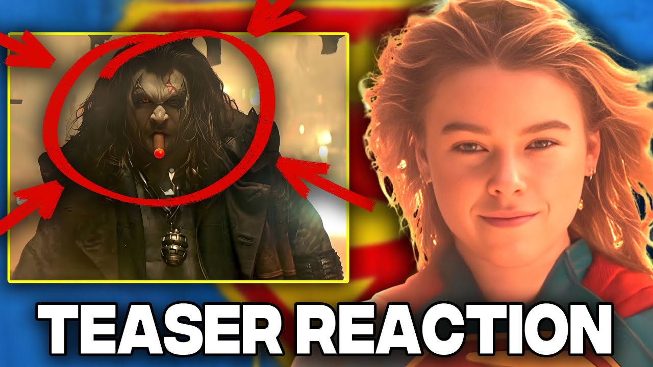 SUPERGIRL TEASER TRAILER REACTION! (Milly Alcock, Jason Momoa, Eve Ridley, DCU 2026)