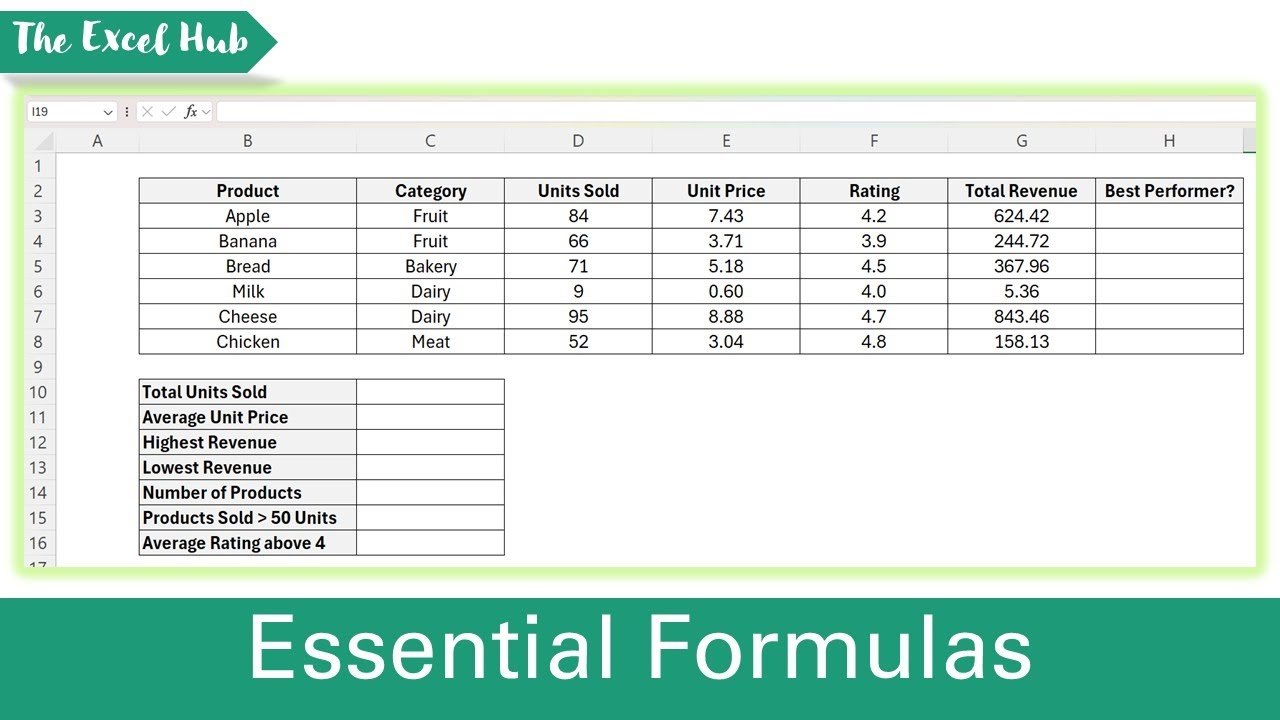 Excel для начинающих №3 – Основные формулы Excel, которые вы будете использовать каждый день