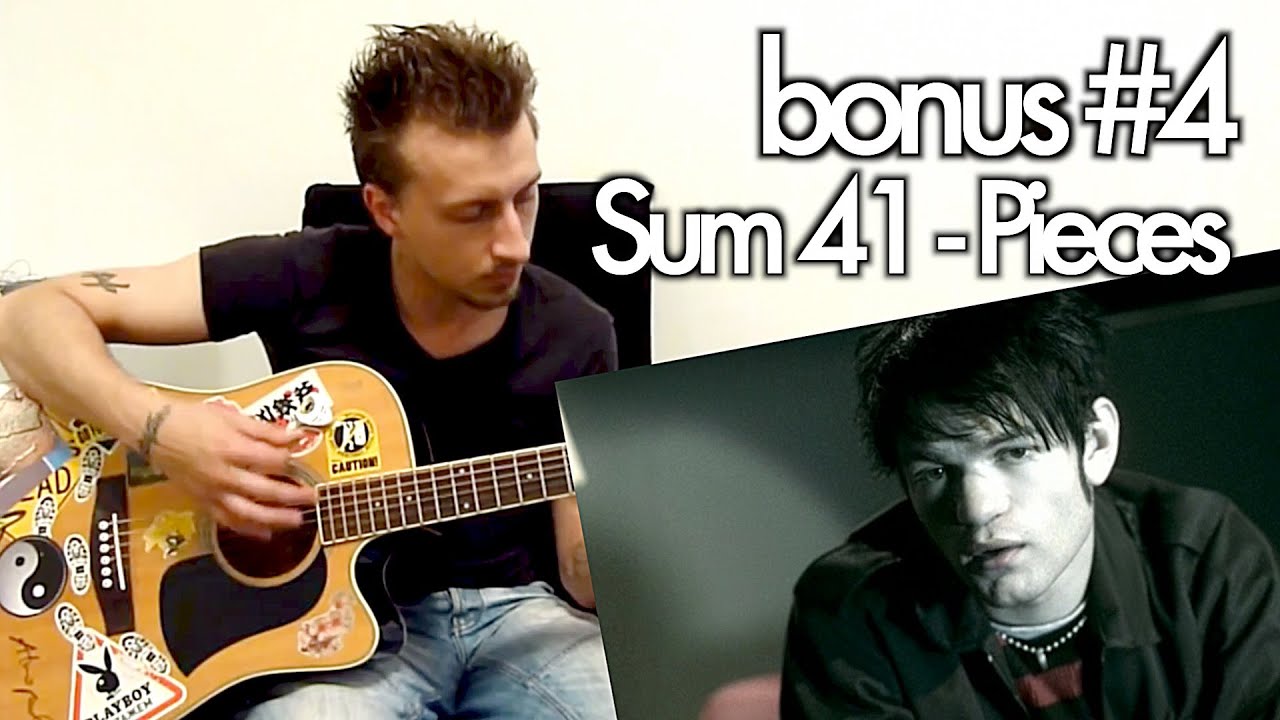 show MONICA Bonus #4 - Sum 41 - Pieces (Как играть урок)