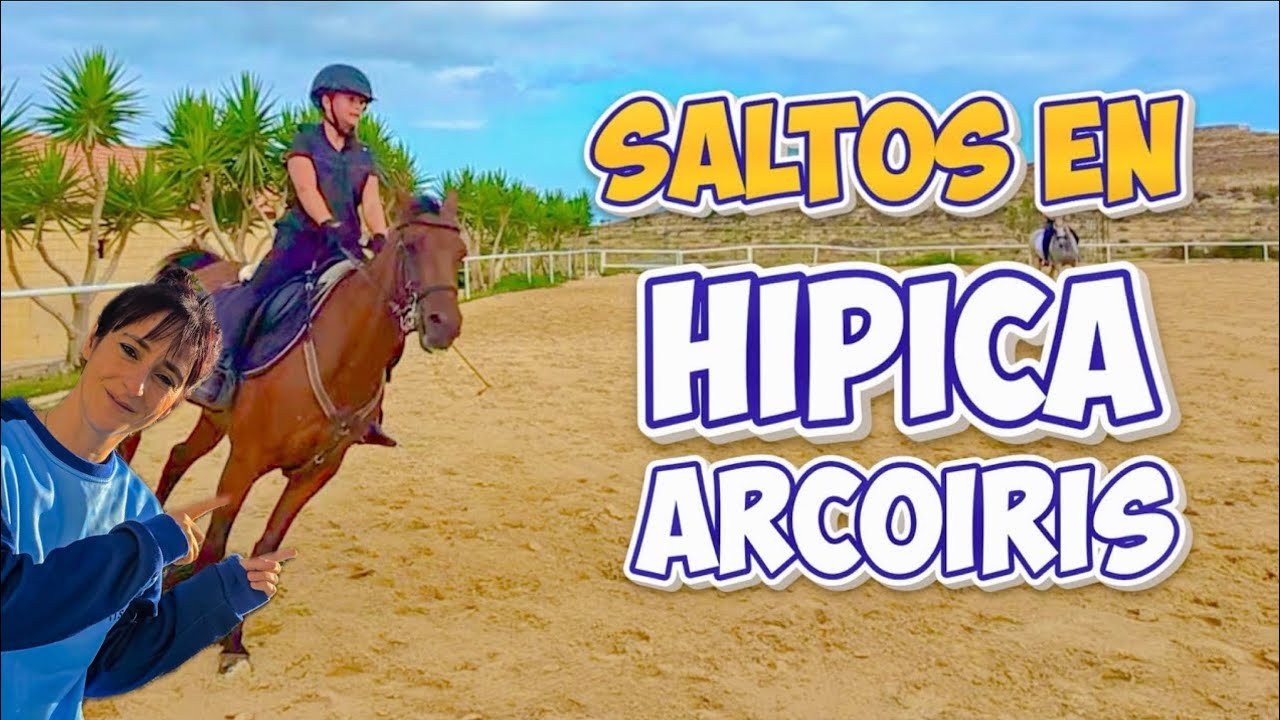 Clase de SALTO en la hípica Arco Iris  #vlog #equestrian #caballos