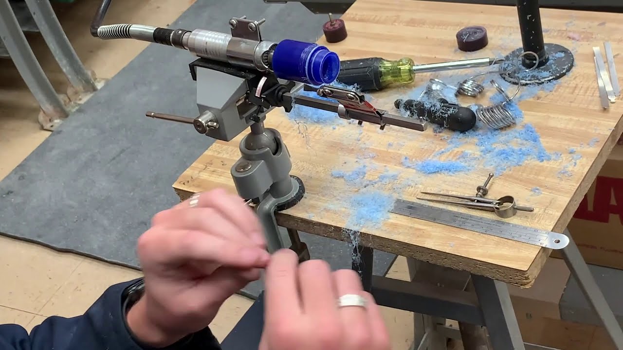 Wax ring : Flex shaft lathe demo