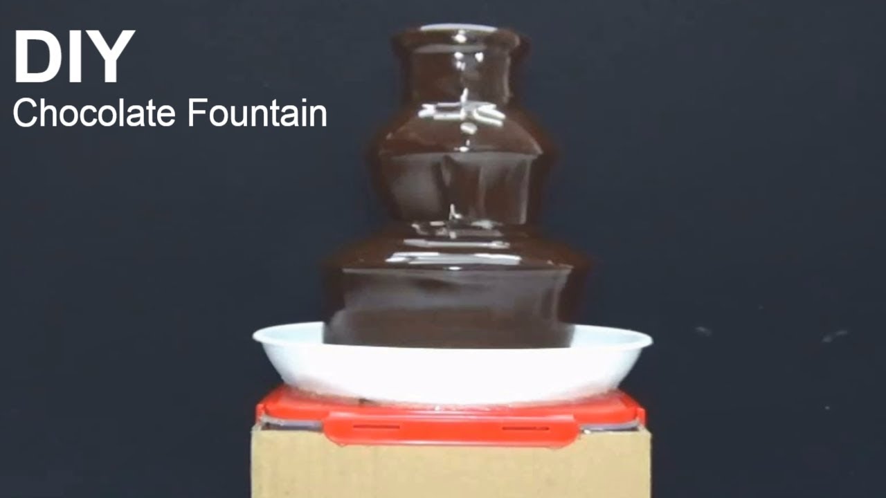 Amazing Chocolate Fountain Challenge DIY! How to make 3-Tier Powerful Chocolate Fountain