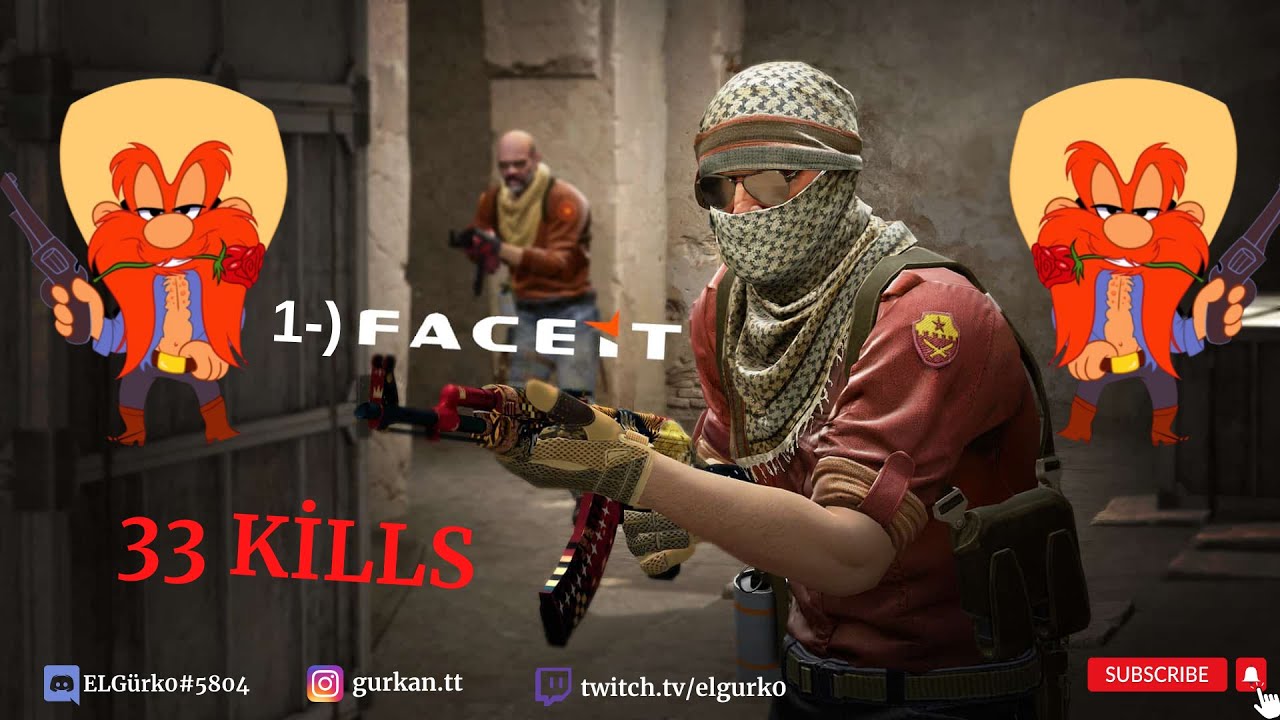 1-)İNFERNO Faceit Play 33 kills.  #csgo #faceitcsgo