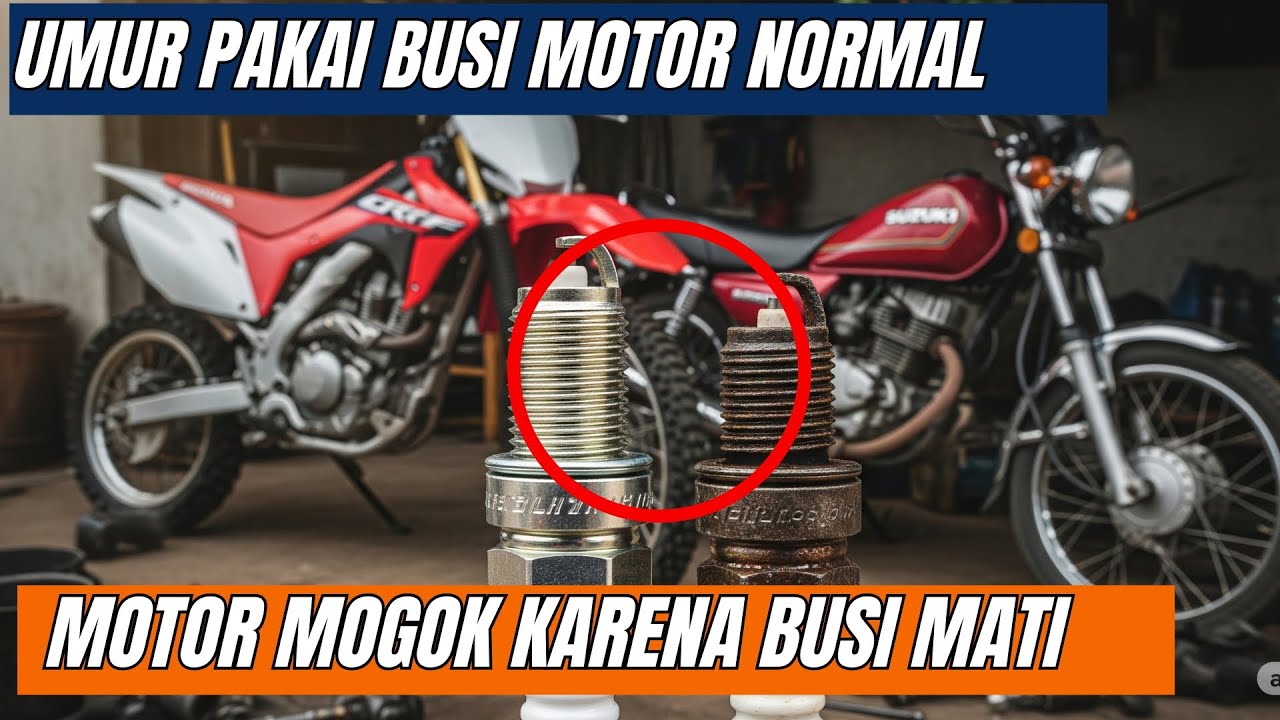 Segini Umur Pakai Busi Motor Normal: Kapan harus  Ganti Busi dan Penyebab Motor Mogok Busi Mati
