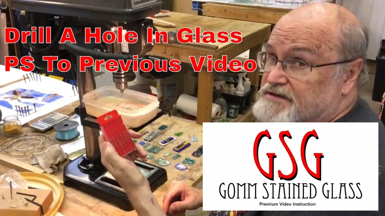Drill A Hole In Stained Glass With A Small Drill Press 2 V129